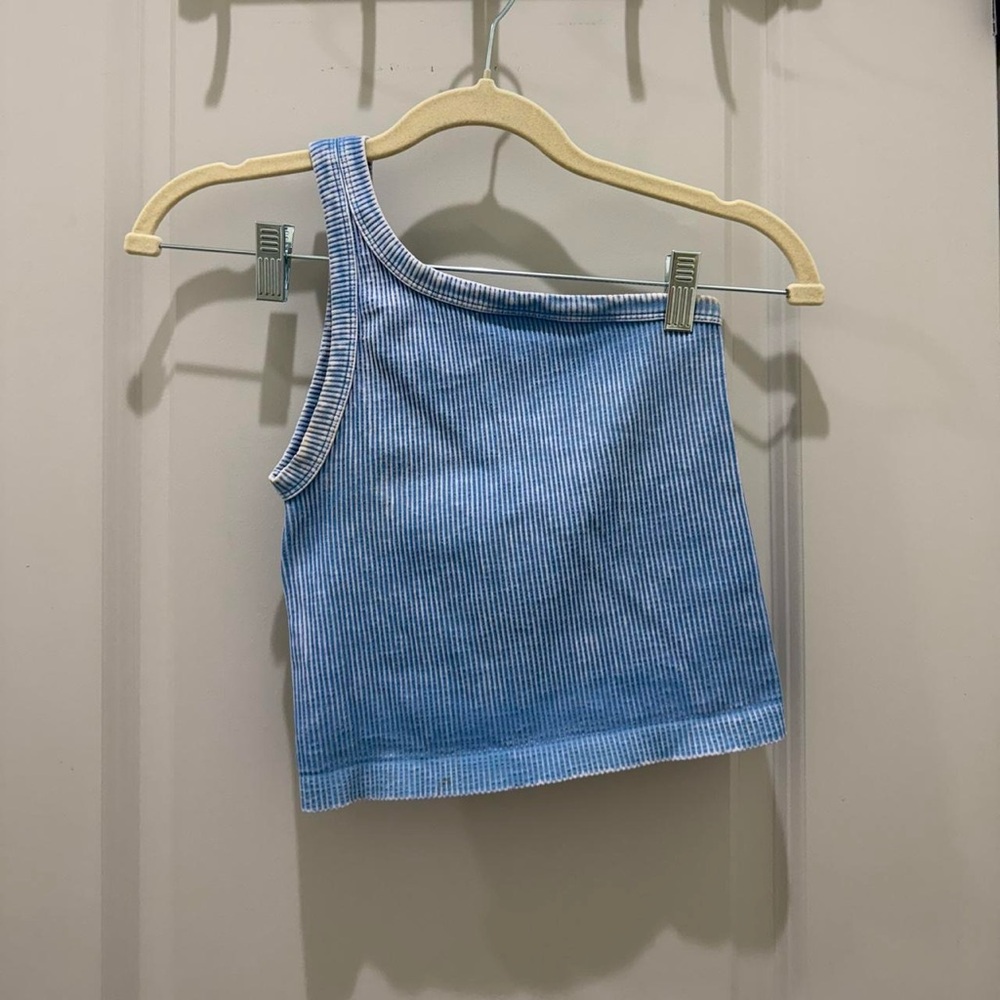 Nikibiki Blue and White Striped Tank Top